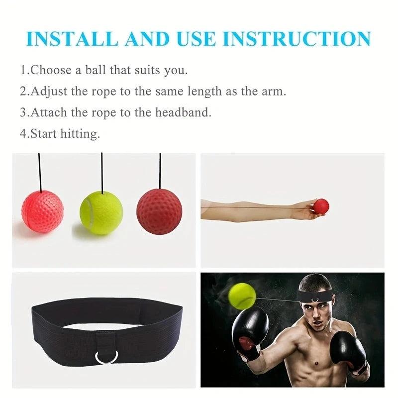 Boxing Reflex Training Ball Set
