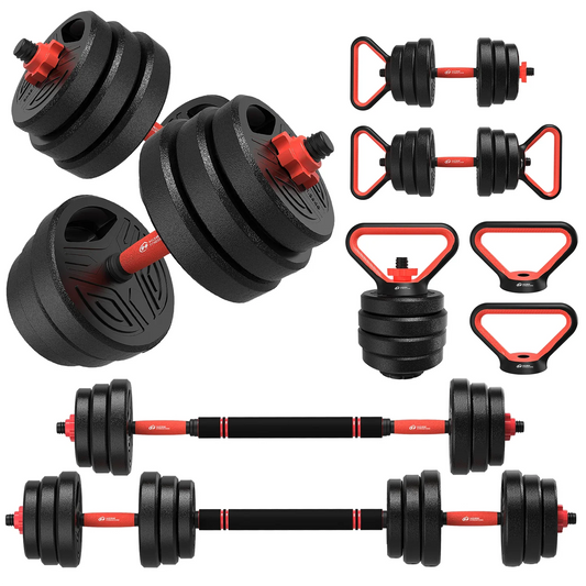 3-In-1 Adjustable Dumbbell Set