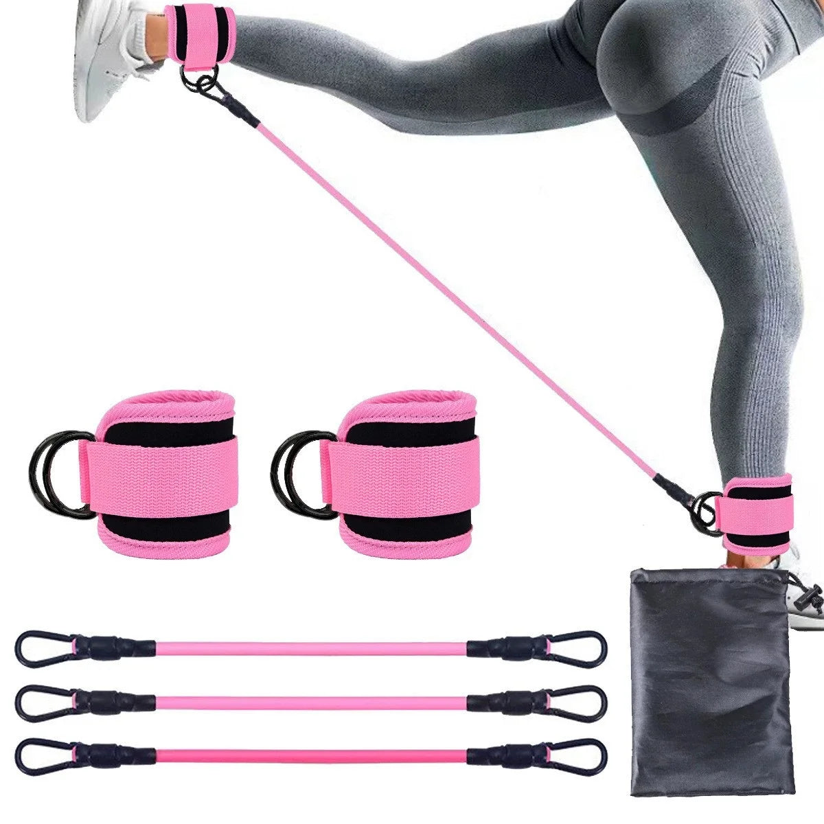 Resistance Band & Ankle Strap Set