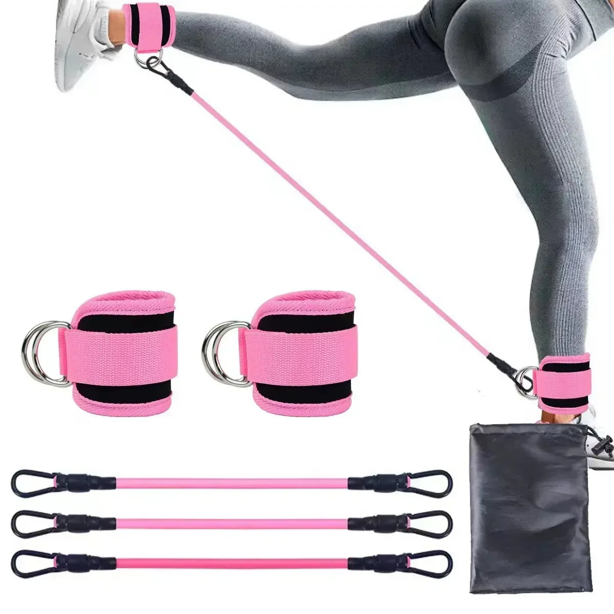 Resistance Band & Ankle Strap Set