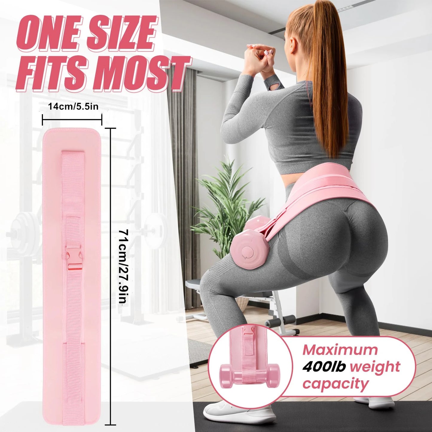 Adjustable Hip Thrust Training Belt