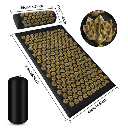 Acupressure Massage Mat & Pillow Set