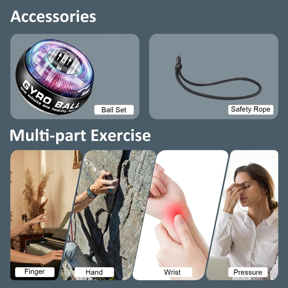 Auto-Start Wrist Power Ball