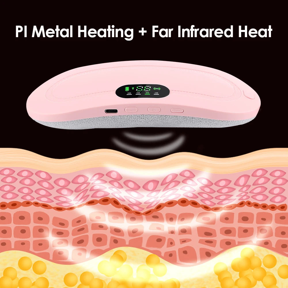 Heated Waist & Abdominal Massager Belt