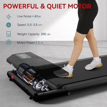 2-In-1 Portable Walking Pad Treadmill