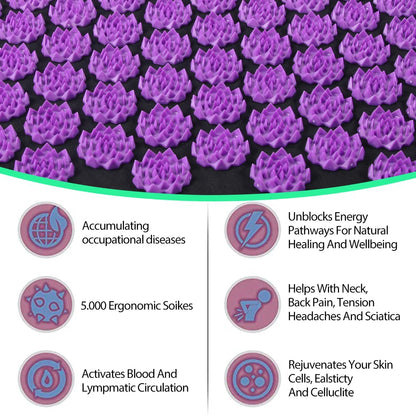Acupressure Massage Mat & Pillow Set
