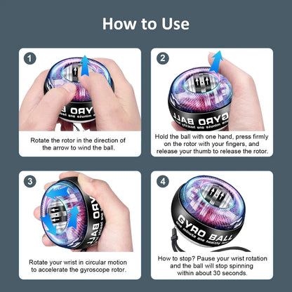 Auto-Start Wrist Power Ball