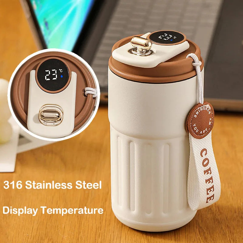 Smart Temperature Display Thermos Bottle