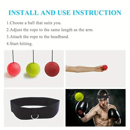 Boxing Reflex Training Ball Set